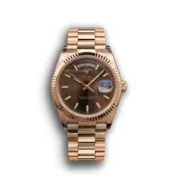 Rolex Day-Date Арт. 128238 Шоколадный циферблат, 36 мм, розовое золото