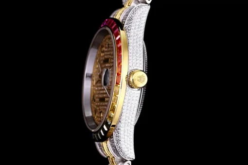 Rolex Datejust Ref.126300 41mm Arabic Dial Full-Diamond Rainbow