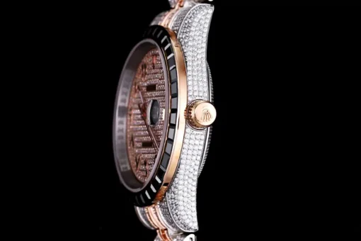Rolex Datejust Ref.126300 41mm Arabic Dial Full-Diamond Rose Gold