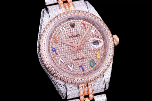 Rolex Datejust Ref.126300 Full-Diamond Arabic Dial 41mm