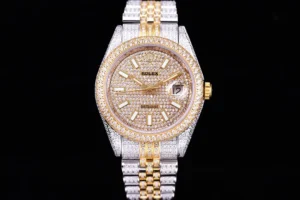 Rolex Datejust Ref.126300 41mm Full-Diamond White Baton Markers