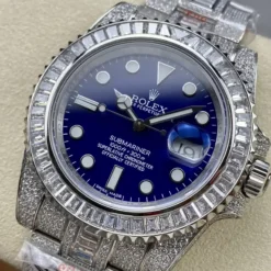 Rolex Submariner Iced Out Ref.116619LB Blue Dial 40mm