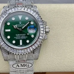 Rolex Submariner Iced Out Ref.116610LV Green Dial