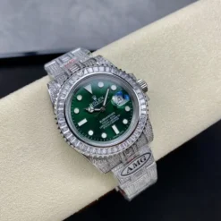 Rolex Submariner Iced Out Ref.116610LV Green Dial