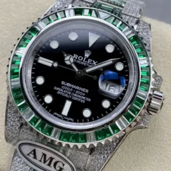Rolex Submariner Iced Out Ref.126610LV Black Dial