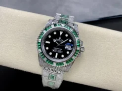 Rolex Submariner Iced Out Ref.126610LV Black Dial