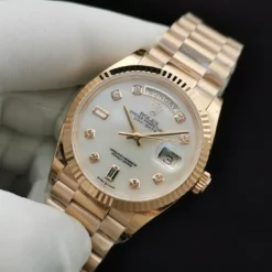 Rolex Day-Date Ref. 128238 36mm Mother of Pearl Diamonds Dial