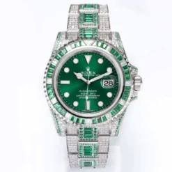 Rolex Submariner Iced Out Ref.116610LV Green Water Ghost