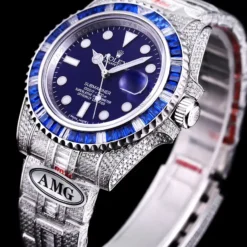 Rolex Submariner Iced Out Ref.116619LB Blue Dial