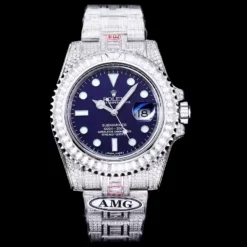 Rolex Submariner Iced Out Ref.116619LB 40mm Blue Dial