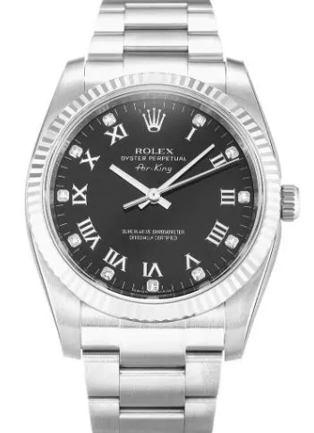 Replica Rolex Air-King 38mm Dial Black