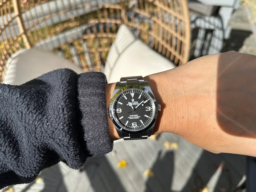 Replica Rolex Explorer Black Dial