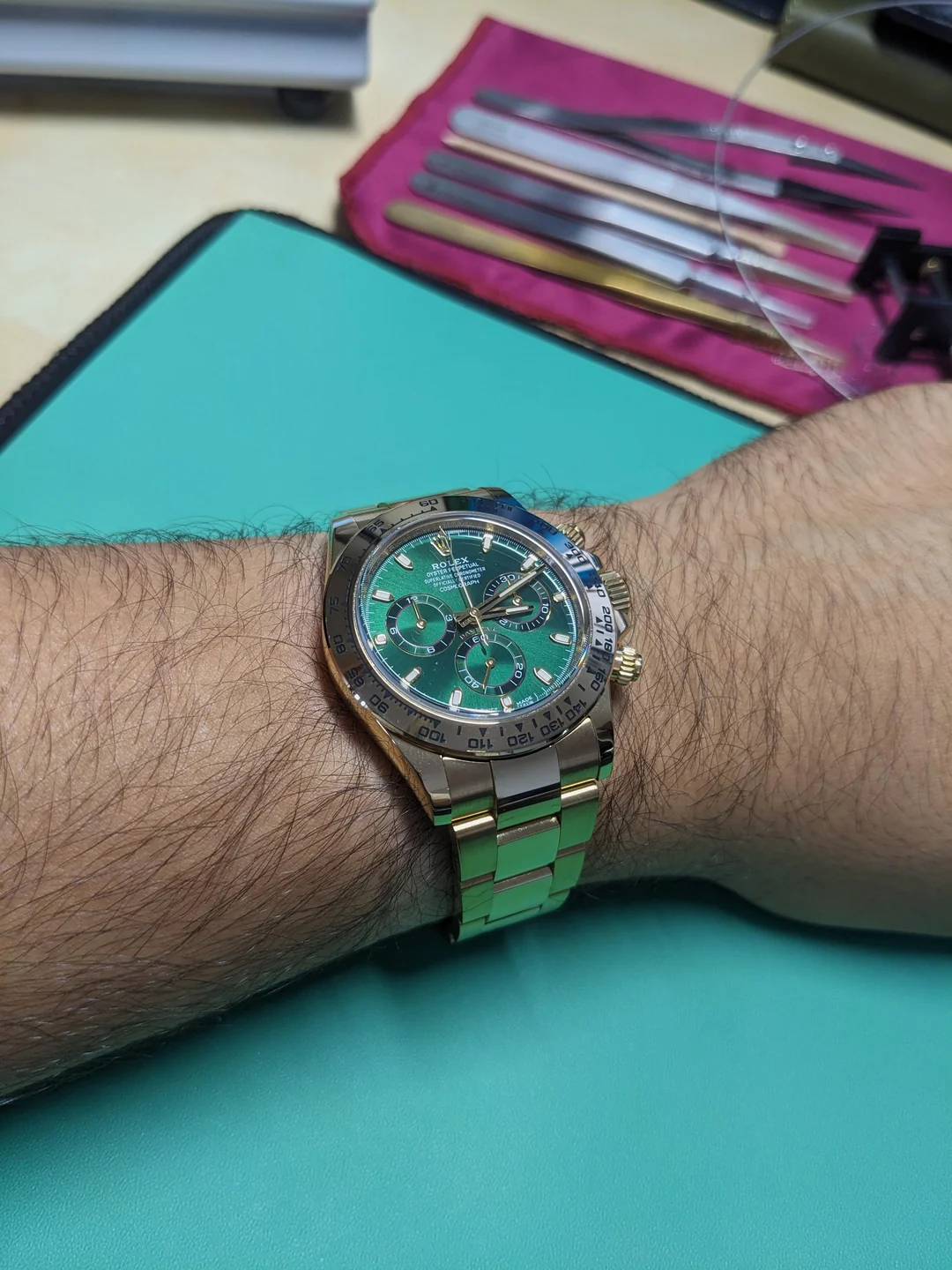 Daytona "John Mayer" Green Dial 116508 photo review