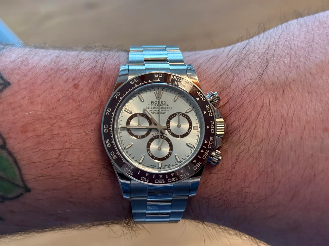 Daytona 40 mm Ice blue Dial 116506 "Platona" photo review