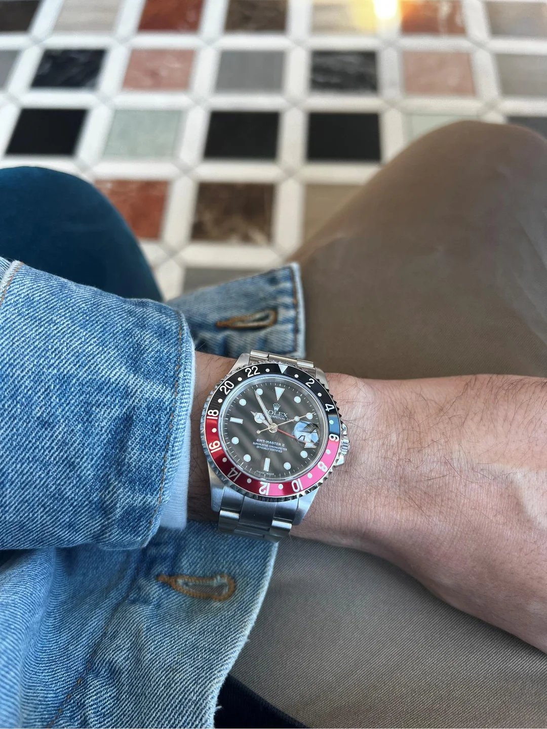 GMT-Master II 40mm Dial Black 16710 “Coke” photo review