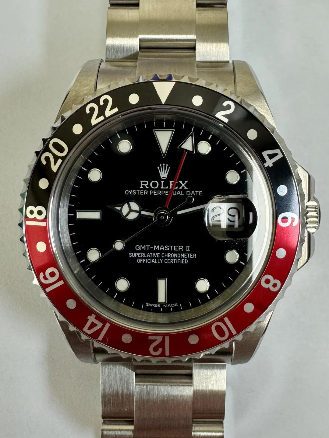 GMT-Master II 40mm Dial Black 16710 “Coke” photo review