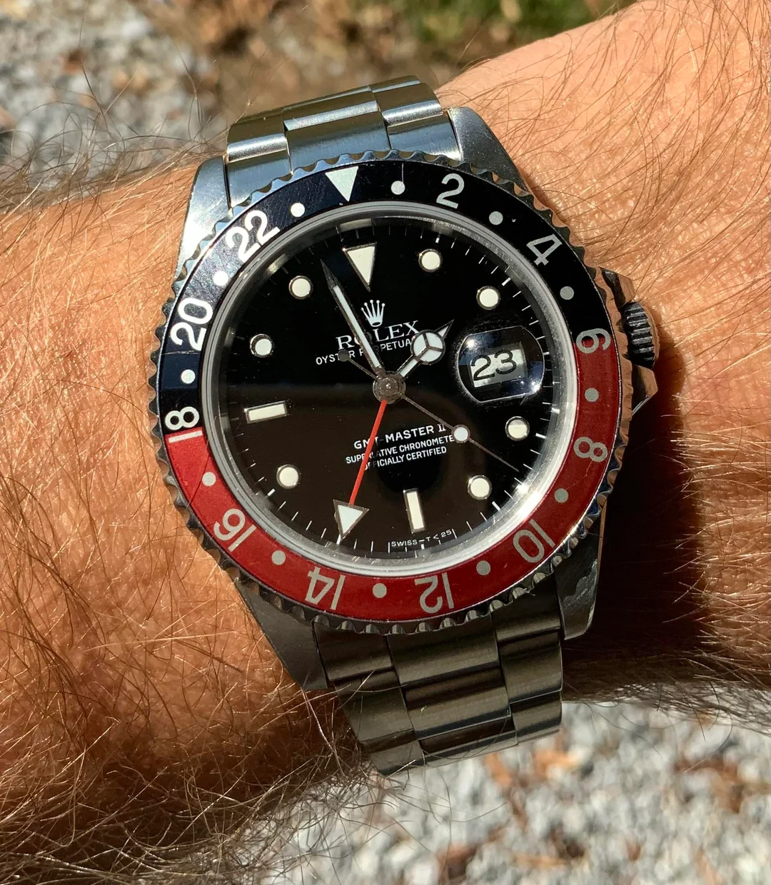 GMT-Master II 40mm Dial Black 16710 “Coke” photo review