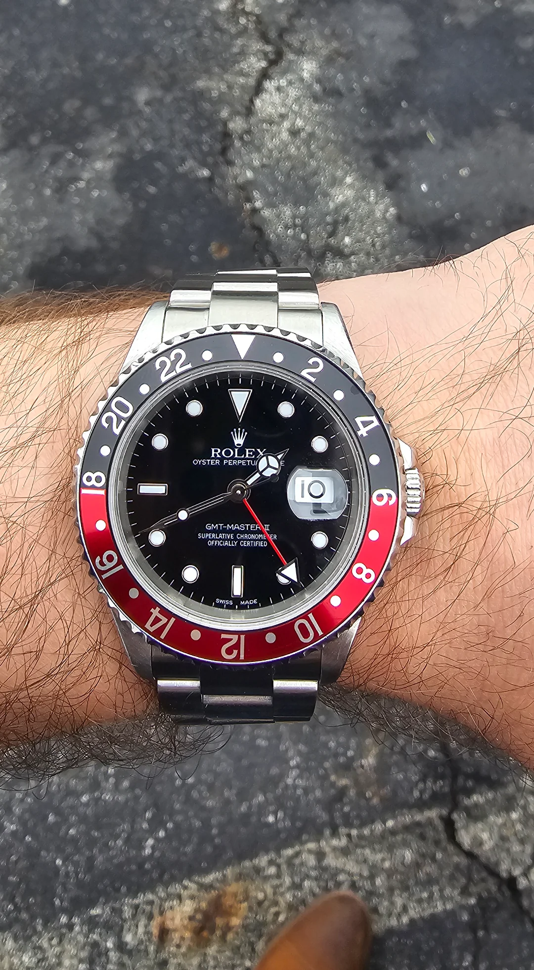 GMT-Master II 40mm Dial Black 16710 “Coke” photo review