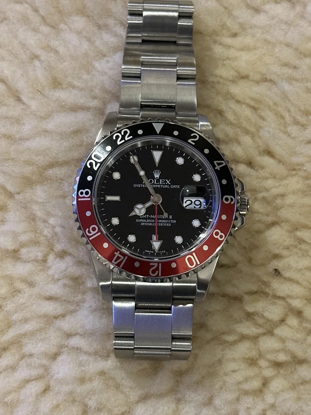 GMT-Master II 40mm Dial Black 16710 “Coke” photo review