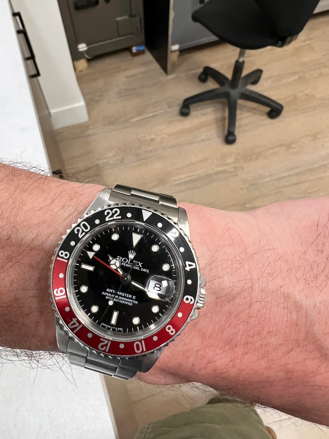 GMT-Master II 40mm Dial Black 16710 “Coke” photo review