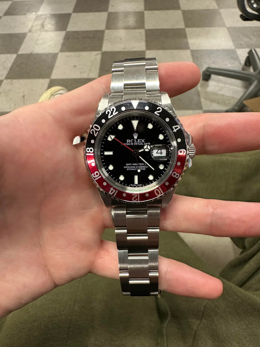 GMT-Master II 40mm Dial Black 16710 “Coke” photo review