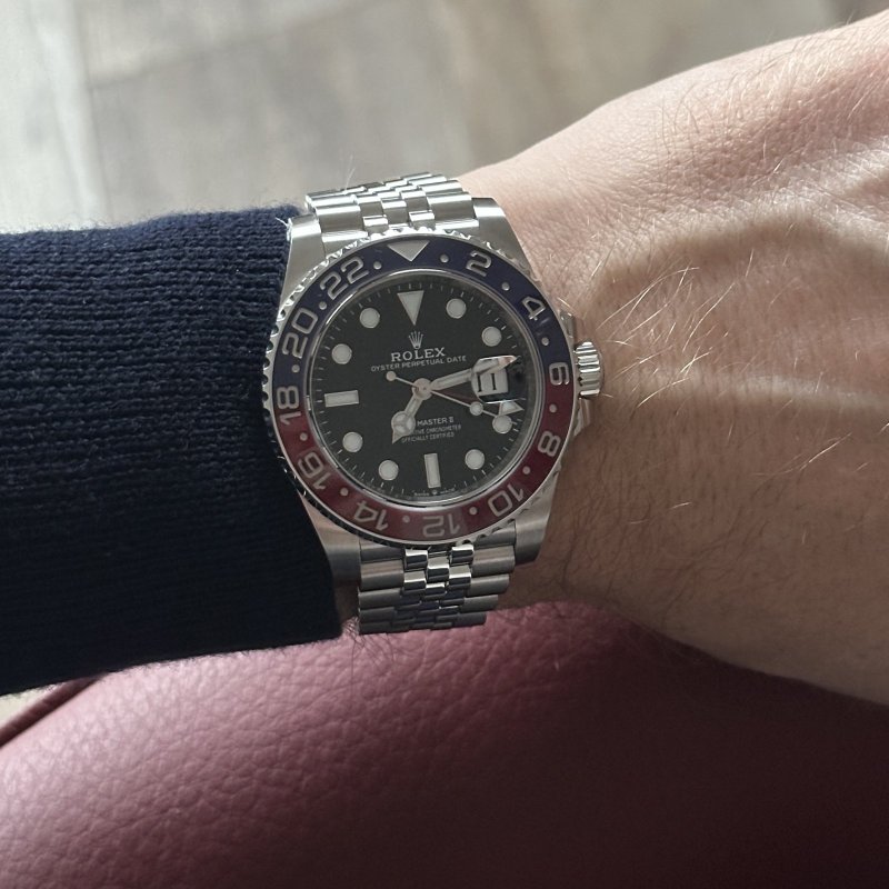 Super Clone Rolex Pepsi Jubilee Bracelet