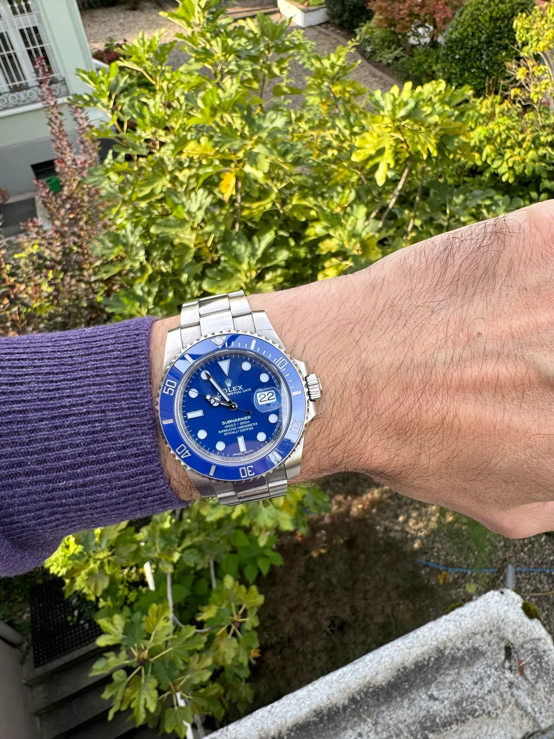 Submariner 116619LB 40mm Blue Dial "Smurf" photo review