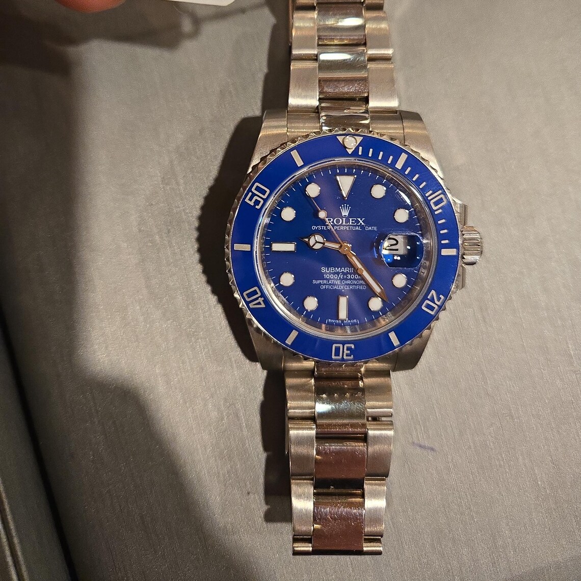 Submariner 116619LB 40mm Blue Dial "Smurf" photo review