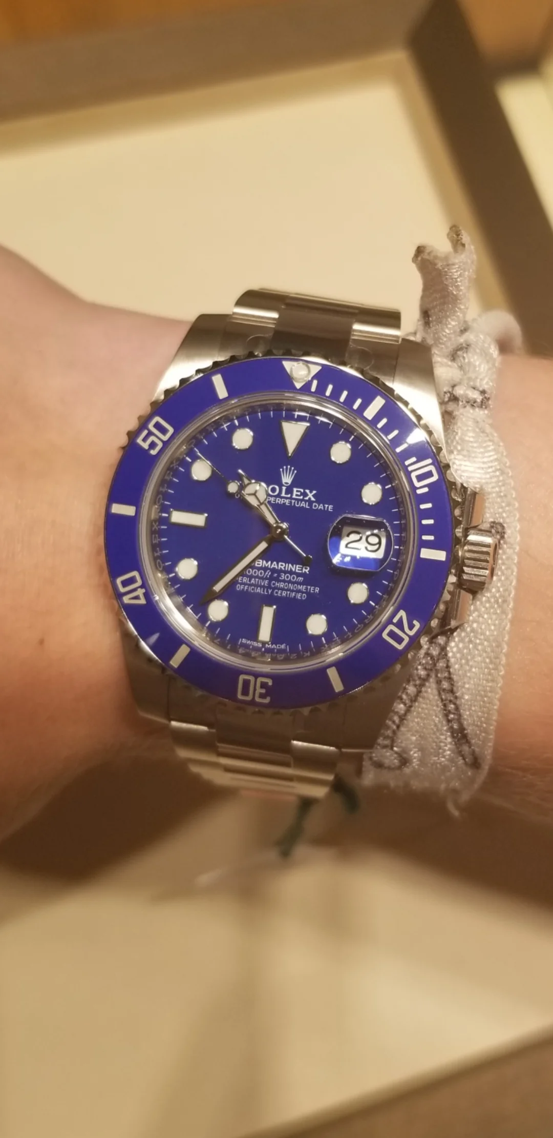 Submariner 116619LB 40mm Blue Dial "Smurf" photo review