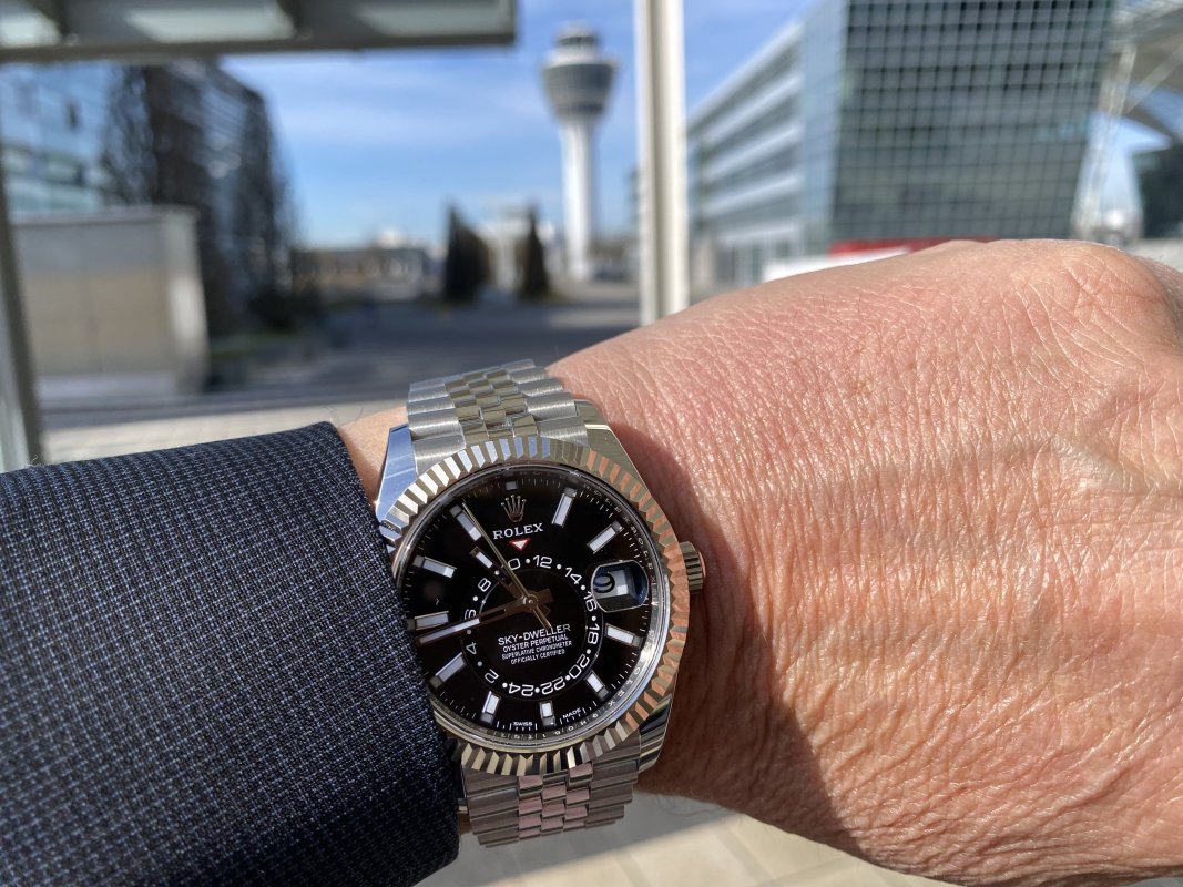 Replica Sky Dweller Jubilee Black Dial