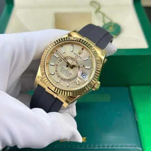 Rolex Super Clone Sky Dweller 42 mm Champagne Dial 336238 2