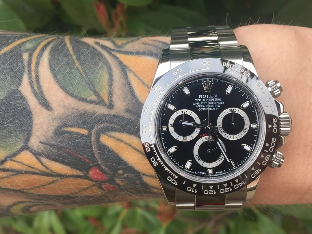 Super Clone Rolex Daytona Black Dial