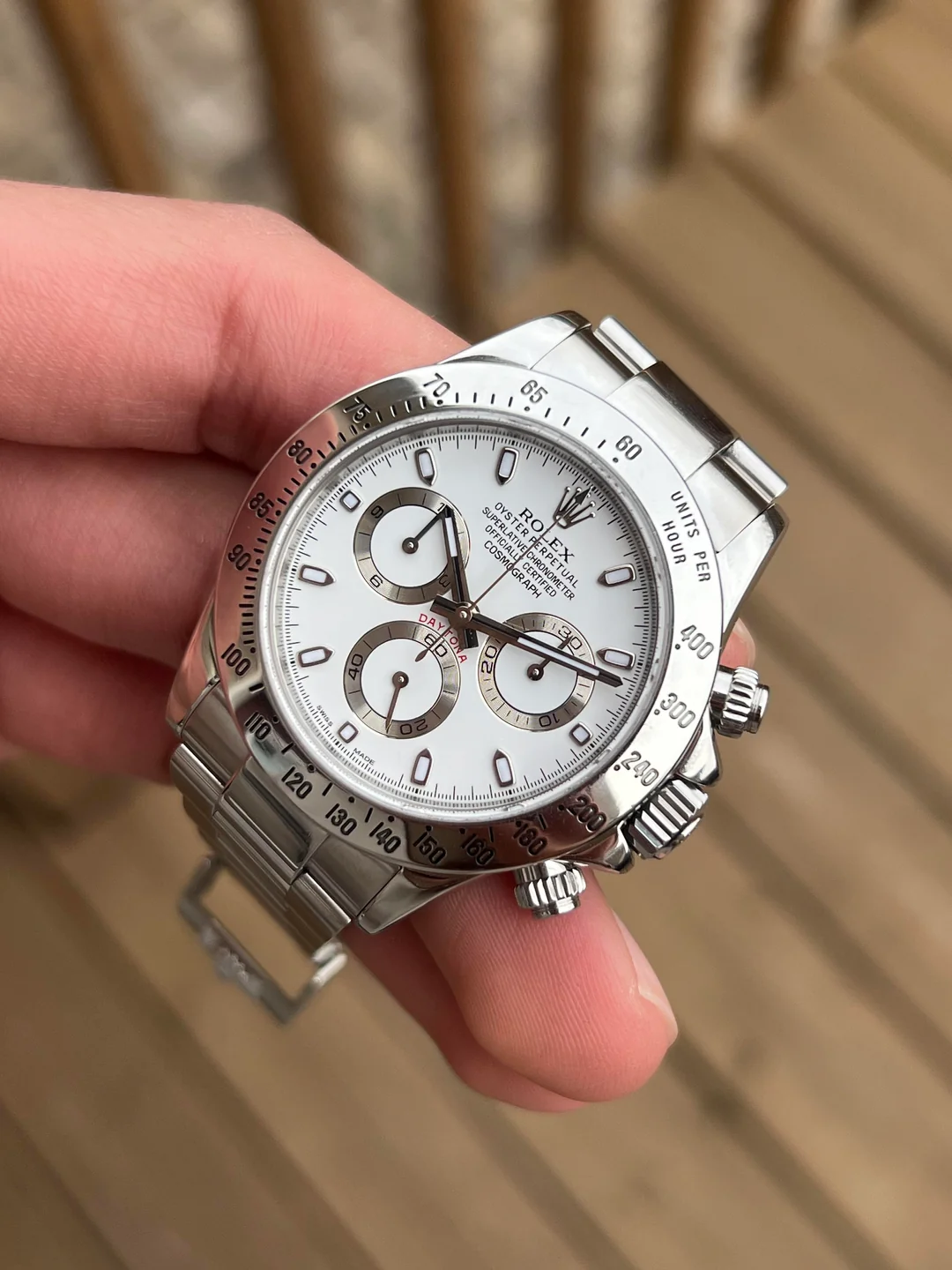 Super Clone Rolex Daytona White Dail