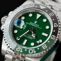 Dong Ho Rolex GMT Master II 126729VTNR Rep 11 Mat Xanh La Cay Day Jubilee 40mm 5.webp