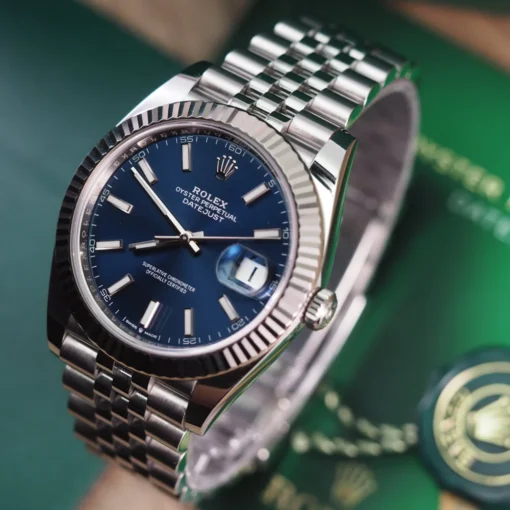 Replica Rolex Datejust 41mm Blue Dial 126334 Jubilee 3