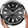ROLEX WALL CLOCK – OYSTER PERPETUAL BLACK 1.png
