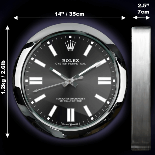 ROLEX WALL CLOCK – OYSTER PERPETUAL BLACK 2.png