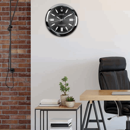 ROLEX WALL CLOCK – OYSTER PERPETUAL BLACK 4.png