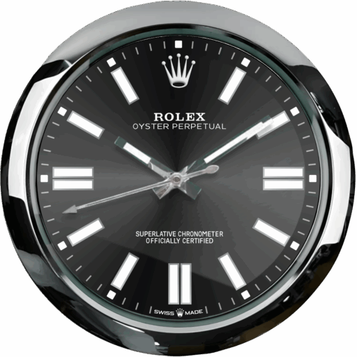 ROLEX WALL CLOCK – OYSTER PERPETUAL BLACK.png