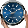 ROLEX WALL CLOCK – OYSTER PERPETUAL BLUE 1.png