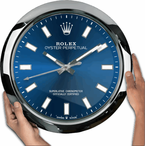 ROLEX WALL CLOCK – OYSTER PERPETUAL BLUE 1.png