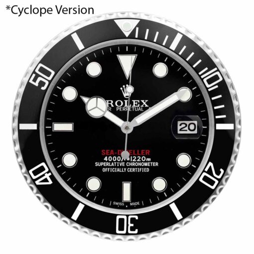 ROLEX WALL CLOCK – SEA DWELLER ‘RED 1.jpg