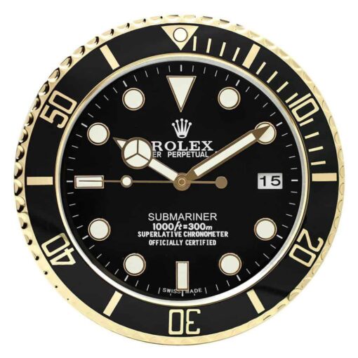 ROLEX WALL CLOCK – SUBMARINER GOLD 1.jpg