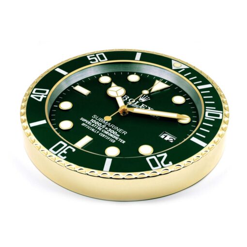 ROLEX WALL CLOCK – SUBMARINER GREEN GOLD 2.jpg