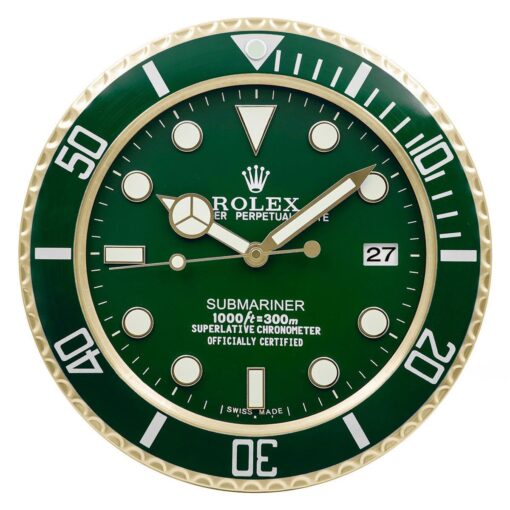 ROLEX WALL CLOCK – SUBMARINER GREEN GOLD.jpg