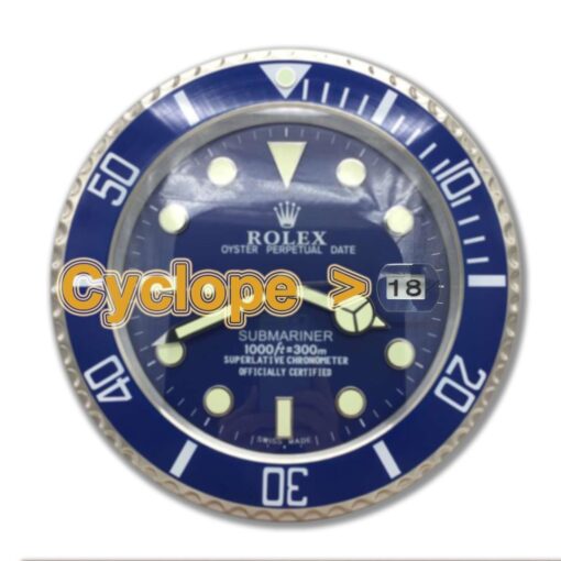 ROLEX WALL CLOCK – SUBMARINER VIVID BLUE DIAL 2.jpg