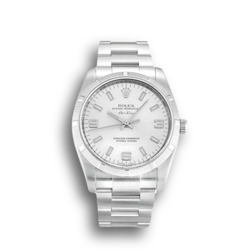Replica Rolex Air-King 34mm Dial Silver 114210