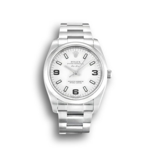Replica Rolex Air-King 34mm Dial White 114200