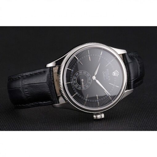 Super Clone Rolex Cellini 38mm Black Dial REP016790