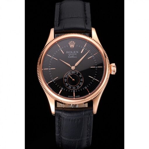 Rolex Super Clone Cellini 38mm Black Dial REP016792